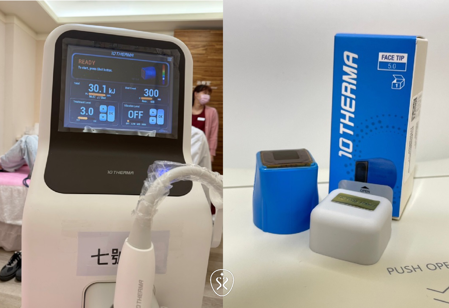 十蓓電波為單極電波能量，採用容積式大面積加熱，將能量打到肌膚深層